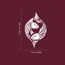 Vinyl Wall Art Decal - Fish - 25" x 17" - Modern Sticker Trendy Figure Minimalist Animal Design For Home Bedroom Mirror Living Room Work Office Window Decor 3