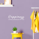 Vinyl Wall Art Decal - Happiness Looks Gorgeous On You - 5.5" x 18" - Happiness Life Modern Inspirational Positive Quote Sticker For Home Office Bedroom Closet Living Room Decor 3