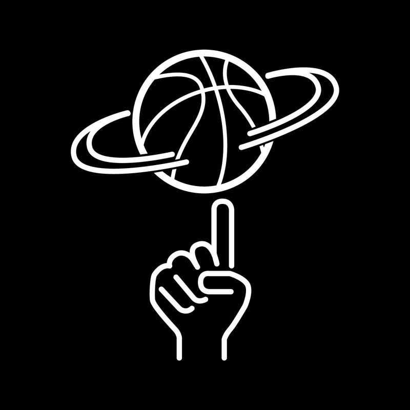 Vinyl Wall Art Decal - Basketball Ball Spin - 16" x 14" - Trendy Sports Positive Fun Cool Design Sticker For Home Kids Room School College Office Sport Bar Storefront Decor 1