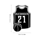 Vinyl Wall Art Decal - Custom Basketball Jersey Name - 24. Trendy Cool Fun Design Sports Sticker For Home Kids Room School Classroom College Office Sport Bar Storefront Decor 4