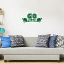 Vinyl Wall Art Decal - American Football Banner - 11" x 25" - Trendy Fun Motivational Positive Design Sticker For Living Room College Locker Room Sports Bar Storefront Decor 2