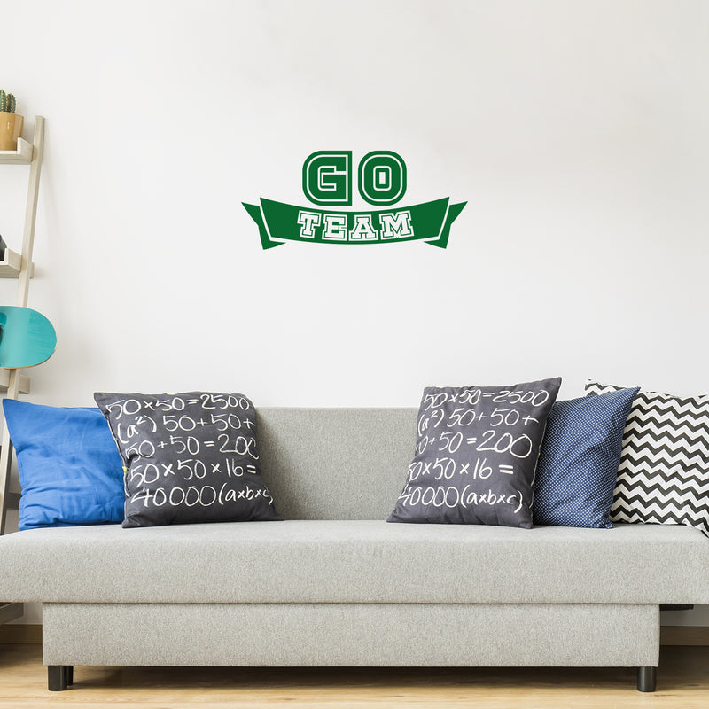 Vinyl Wall Art Decal - American Football Banner - 11" x 25" - Trendy Fun Motivational Positive Design Sticker For Living Room College Locker Room Sports Bar Storefront Decor 2