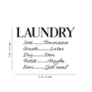 Vinyl Wall Art Decal - Laundry Schedule - 16" x 22" - Trendy Cursive Lovely Design Quote Sticker For Home Bathroom Laundry Room Washing Space Laundry Business Storefront Decor 4