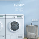 Vinyl Wall Art Decal - Laundry Schedule - 16" x 22" - Trendy Cursive Lovely Design Quote Sticker For Home Bathroom Laundry Room Washing Space Laundry Business Storefront Decor 3