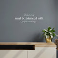 Vinyl Wall Art Decal - Self Belief Must Be Balanced With Self Awareness - Inspiring Lovely Positive Quote Sticker For Home Bedroom Closet Living Room Kids Room Office Decor 5