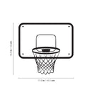 Vinyl Wall Art Decal - Basketball Backboard - 16.5" x 17.5" - Trendy Fun Motivational Basketball Quote Sticker For School Classroom College Office Sport Bar Storefront Gym Fitness Decor 4