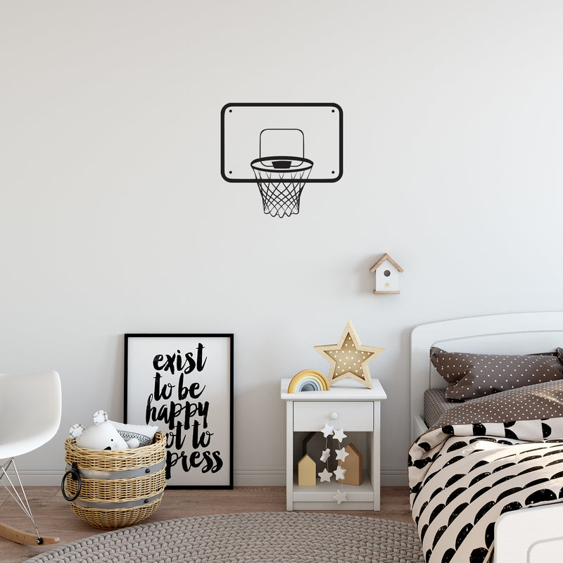 Vinyl Wall Art Decal - Basketball Backboard - 16. - Trendy Fun Motivational Basketball Quote Sticker For School Classroom College Office Sport Bar Storefront Gym Fitness Decor 3