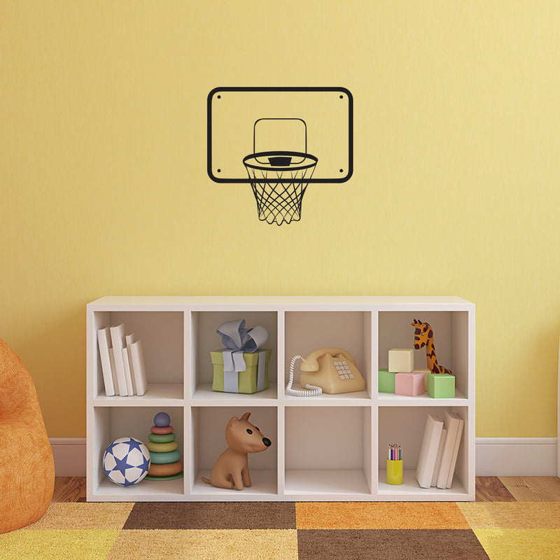 Vinyl Wall Art Decal - Basketball Backboard - 16. - Trendy Fun Motivational Basketball Quote Sticker For School Classroom College Office Sport Bar Storefront Gym Fitness Decor 2