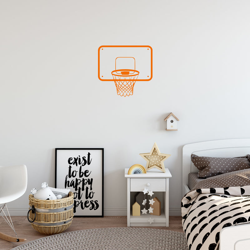 Vinyl Wall Art Decal - Basketball Backboard - 16.5" x 17.5" - Trendy Fun Motivational Basketball Quote Sticker For School Classroom College Office Sport Bar Storefront Gym Fitness Decor 3