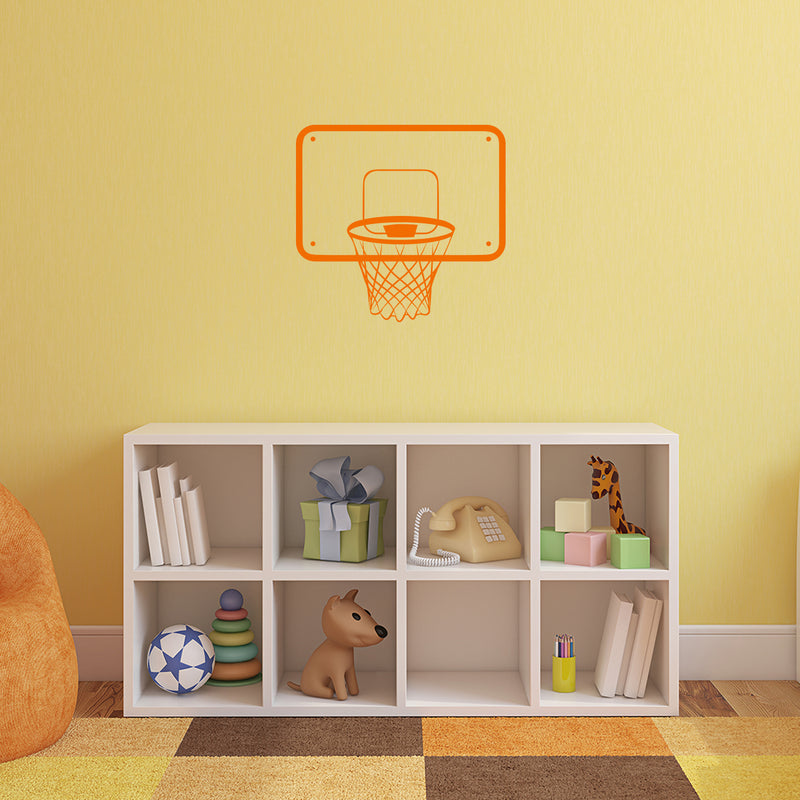 Vinyl Wall Art Decal - Basketball Backboard - 16.5" x 17.5" - Trendy Fun Motivational Basketball Quote Sticker For School Classroom College Office Sport Bar Storefront Gym Fitness Decor 2