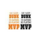 Vinyl Wall Art Decal - Basketball Phrases Pack - 25" x 16" - Trendy Fun Motivating Positive Quote Sticker For School College Gymnasium Office Sport Bar Storefront Gym Fitness Decor 1