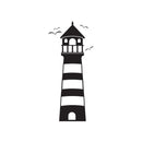 Vinyl Wall Art Decal - Lighthouse - 13. Beach Icons Leading light Shape Cute Modern Trendy Beacon Ocean Navy Design For Home Office Living Room Bedroom Store Decor 1