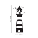 Vinyl Wall Art Decal - Lighthouse - 13.5" x 30" - Beach Icons leading light Shape Cute Modern Trendy Beacon Ocean Navy Design For Home Office Living Room Bedroom Store Decor 4