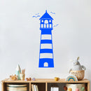 Vinyl Wall Art Decal - Lighthouse - 13.5" x 30" - Beach Icons leading light Shape Cute Modern Trendy Beacon Ocean Navy Design For Home Office Living Room Bedroom Store Decor 3