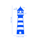 Vinyl Wall Art Decal - Lighthouse - 13.5" x 30" - Beach Icons leading light Shape Cute Modern Trendy Beacon Ocean Navy Design For Home Office Living Room Bedroom Store Decor 4