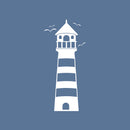 Vinyl Wall Art Decal - Lighthouse - 13.5" x 30" - Beach Icons leading light Shape Cute Modern Trendy Beacon Ocean Navy Design For Home Office Living Room Bedroom Store Decor 1