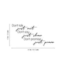 Vinyl Wall Art Decal - Don't Talk Just Act Don't Say Just Show - 25" x 13" - Modern Motivational Goals Quote Sticker For Home Office School Classroom Decor 4
