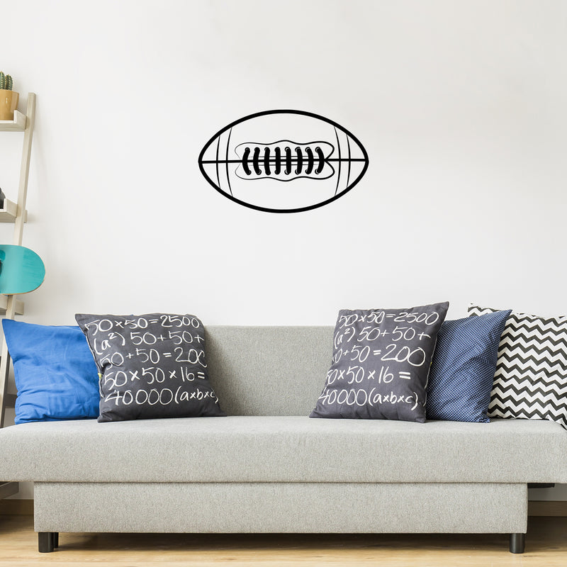 Vinyl Wall Art Decal - American Football Ball - 16" x 26.5" - Trendy Motivating Positive Fun Design Sticker For Home Living Room College Locker Room Sports Bar Storefront Decor 3