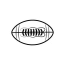 Vinyl Wall Art Decal - American Football Ball - 16" x 26.5" - Trendy Motivating Positive Fun Design Sticker For Home Living Room College Locker Room Sports Bar Storefront Decor 1