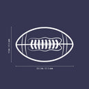 Vinyl Wall Art Decal - American Football Ball - 16" x 26.5" - Trendy Motivating Positive Fun Design Sticker For Home Living Room College Locker Room Sports Bar Storefront Decor 4