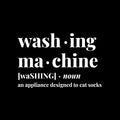 Vinyl Wall Art Decal - Washing Machine - 14" x 9" - Wash Modern Humor Funny Definition Quote Sticker For Home Bathroom Washing Room Space Laundry Decor 1