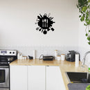 Vinyl Wall Art Decal - Fork; Spoon And Knife Figures - 17. - Modern Inspirational Sticker For Home Bedroom Family Room Kitchen Dining Room Restaurant Coffee Shop Decor 2