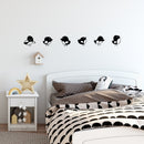 Set Of 25 Vinyl Wall Art Decal - Little Birds Set - From 7.5" x 8" Each - Cute Adhesive Sticker Animal Design For Children Bedroom Home Daycare Baby Nursery Kids Room Decor 2