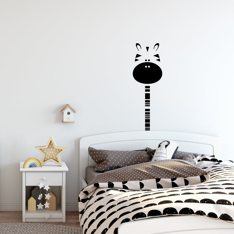 Vinyl Wall Art Decal - Baby Zebra - - Trendy Inspirational Cute Design Sticker For Children Bedroom Home Baby Nursery Daycare Kids Room Decor 3