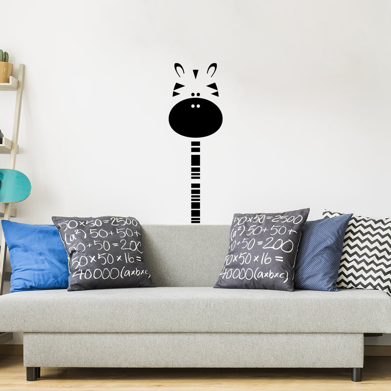 Vinyl Wall Art Decal - Baby Zebra - 40" x 12.5" - Trendy Inspirational Cute Design Sticker For Children Bedroom Home Baby Nursery Daycare Kids Room Decor 2