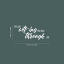 Vinyl Wall Art Decal - I'm Just Wtf Ing My Way Through Life - 10" x 25" - Trendy Funny Sarcastic Adult Joke Quote Sticker For Home Office Bedroom Living Room Decor 4