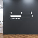 Vinyl Wall Art Decal - Idea Loading ???? - 8" x 25" - Trendy Inspiring Funny Good Vibes Quote Sticker For Home Playroom Living Room Classroom School Office Coffee Shop Decor 2