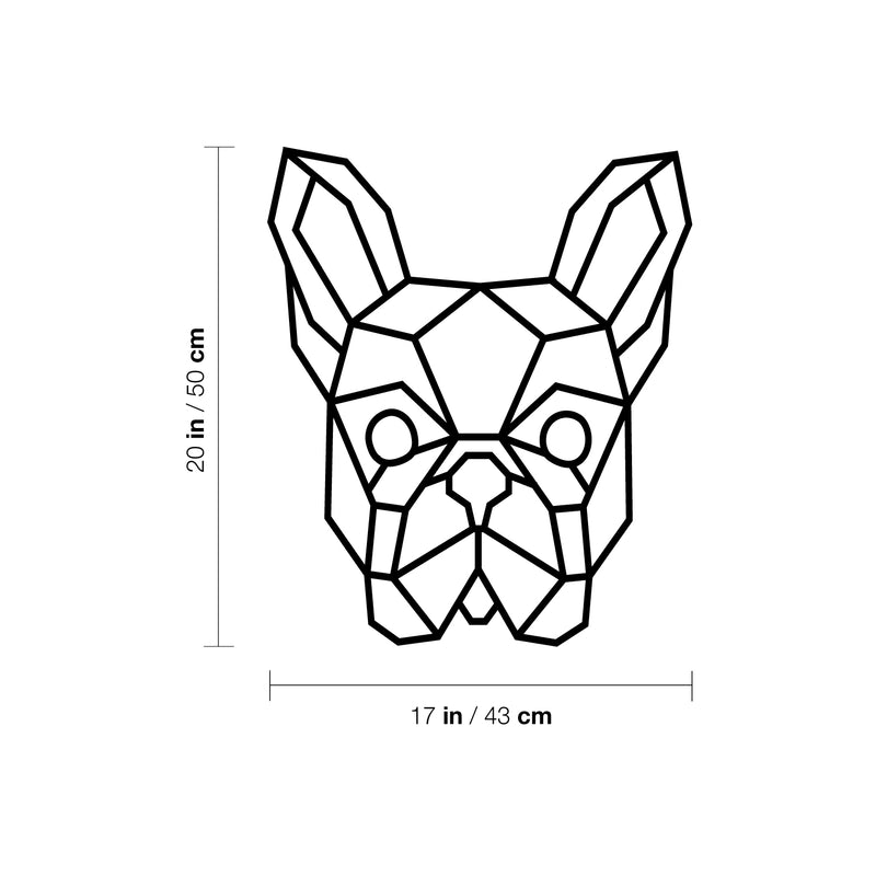 Vinyl Wall Art Decal - French Bulldog - Cute Minimal Geometric Sticker For Veterinary Office Bedroom Boutique Beauty Salon Mirror Pets Lovers Home Decor 4