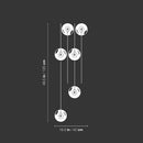 Vinyl Wall Art Decal - Hanging Roof Lights - 49.5" x 16.5" - Trendy Creative Desgin Sticker For Home Office Bedroom Living Room Kitchen Restaurants Window Decor 5