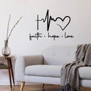 Vinyl Wall Art Decal - Faith Hope Love - 10. Modern Lovely Inspirational Quote Sticker For Home Bedroom Living Room Closet Religious Center Decor 3