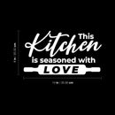 Vinyl Wall Art Decal - This Kitchen Is Seasoned With Love - 14" x 8" - Inspirational Family Quote Sticker For Home Kitchen Dining Room Office Kitchenette Decor 4