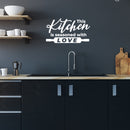 Vinyl Wall Art Decal - This Kitchen Is Seasoned With Love - 14" x 8" - Inspirational Family Quote Sticker For Home Kitchen Dining Room Office Kitchenette Decor 2