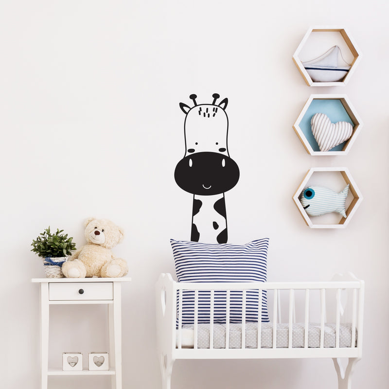 Vinyl Wall Art Decal - Cute Giraffe - 30" x 13" - Trendy Inspirational Cute Design Sticker For Children Bedroom Home Baby Nursery Daycare Kids Room Decor 3