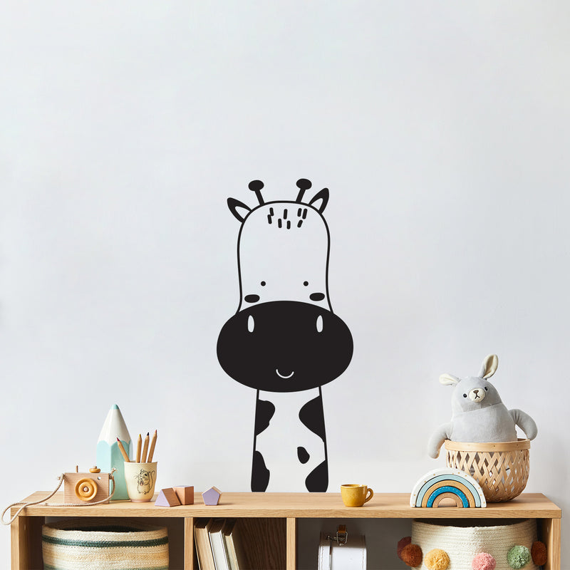 Vinyl Wall Art Decal - Cute Giraffe - 30" x 13" - Trendy Inspirational Cute Design Sticker For Children Bedroom Home Baby Nursery Daycare Kids Room Decor 2