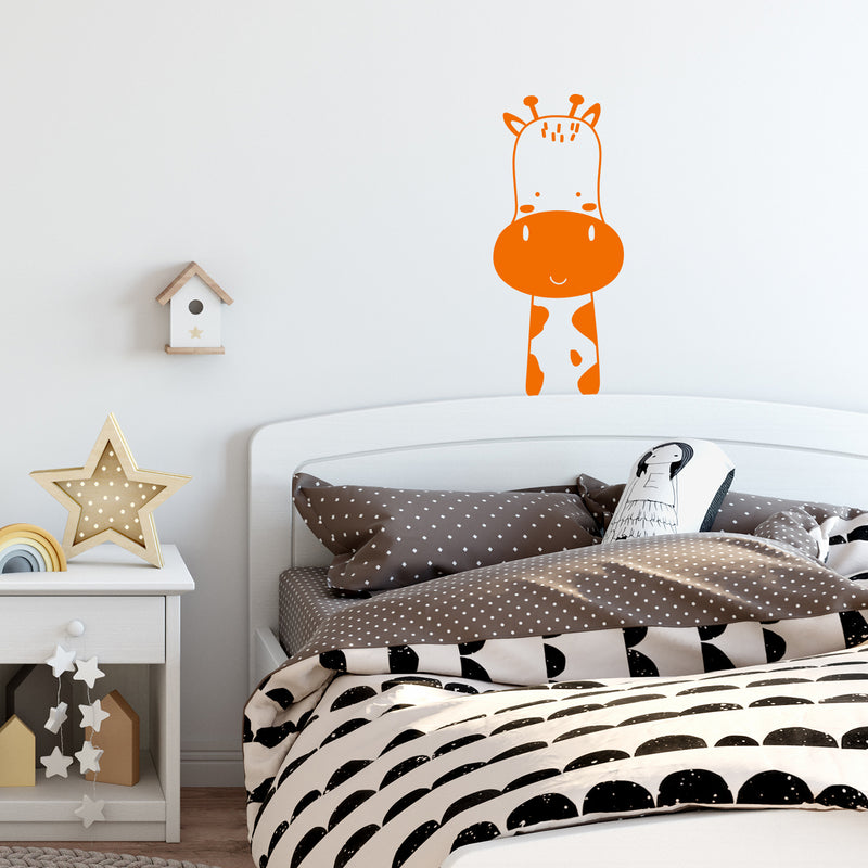 Vinyl Wall Art Decal - Cute Giraffe - 30" x 13" - Trendy Inspirational Cute Design Sticker For Children Bedroom Home Baby Nursery Daycare Kids Room Decor 2