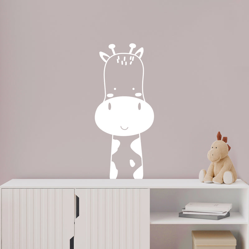 Vinyl Wall Art Decal - Cute Giraffe - 30" x 13" - Trendy Inspirational Cute Design Sticker For Children Bedroom Home Baby Nursery Daycare Kids Room Decor 2