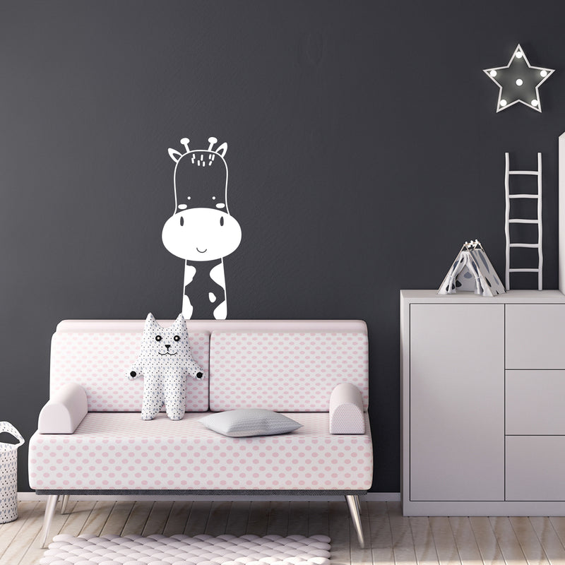 Vinyl Wall Art Decal - Cute Giraffe - 30" x 13" - Trendy Inspirational Cute Design Sticker For Children Bedroom Home Baby Nursery Daycare Kids Room Decor 3