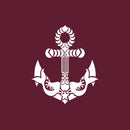 Vinyl Wall Art Decal - Mermaid Decoration - 17" x 20" - Beach Icons Boat Cute Modern Trendy Anchor Shape Ocean Navy Design For Home Office Living Room Bedroom Store Decor 1