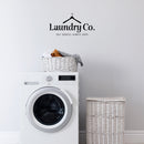 Vinyl Wall Art Decal - Laundry Co Self Service Always Open - Trendy Motivational Funny Design Quote Sticker For Home Closet Bathroom Laundry Washing Room Decor 3