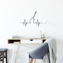 Vinyl Wall Art Decal - Music Life - 16. Trendy Fun Inspiring Guitar Shape Positive Design Sticker For Home Bedroom Living Room Office School Coffee Shop Gym Fitness Decor 2