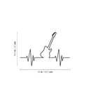 Vinyl Wall Art Decal - Music Life - 16. Trendy Fun Inspiring Guitar Shape Positive Design Sticker For Home Bedroom Living Room Office School Coffee Shop Gym Fitness Decor 4