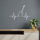 Vinyl Wall Art Decal - Music Life - 16.5" x 25" - Trendy Fun Inspiring Guitar Shape Positive Design Sticker For Home Bedroom Living Room Office School Coffee Shop Gym Fitness Decor 2