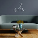 Vinyl Wall Art Decal - Music Life - 16.5" x 25" - Trendy Fun Inspiring Guitar Shape Positive Design Sticker For Home Bedroom Living Room Office School Coffee Shop Gym Fitness Decor 3