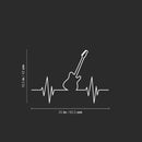 Vinyl Wall Art Decal - Music Life - 16.5" x 25" - Trendy Fun Inspiring Guitar Shape Positive Design Sticker For Home Bedroom Living Room Office School Coffee Shop Gym Fitness Decor 4