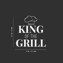 Vinyl Wall Art Decal - King Of The Grill - 16.5" x 16" - Modern Inspirational Sticker For Home Bedroom Family Room Kitchen Dining Room Restaurant Decor 4