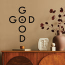 Vinyl Wall Art Decal - God Is Good - 14" x 10" - Modern Inspirational Spiritual Religious Quote Sticker For Home Office Church Living Room Bedroom Decor 2